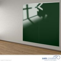 Glas Whiteboard Wand Paneel Wald Grün 120x240 cm
