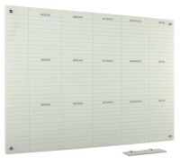 Whiteboard Glas Solid 3-Wochen Mo-Fr 100x150 cm