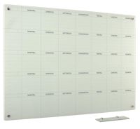 Whiteboard Glas Solid 5-Wochen Mo-So 100x180 cm