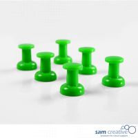 Magnethaftende Jumbo Haftpins grün 6st.
