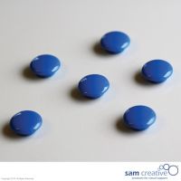 Whiteboard Glasmagnete Rund 20mm blau 6st.