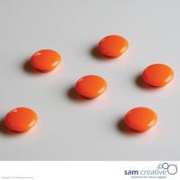 Whiteboard Glasmagnete Rund 20mm orange 6st.