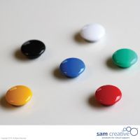 Whiteboard Glasmagnete Rund 20mm farbsortiert 6st.