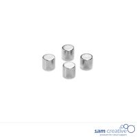 Whiteboard Glasmagnete Zylinder 10mm Silber 4st.