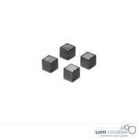 Whiteboard Glasmagnete Würfel 10mm Schwarz 4st.