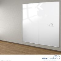 Glas Whiteboard Wand Paneel Klar Weiß 100x200 cm