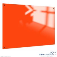 Whiteboard Glas Solid Leuchtend Orange 100x180 cm
