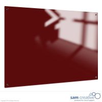 Whiteboard Glas Solid Rubin Rot 45x60 cm